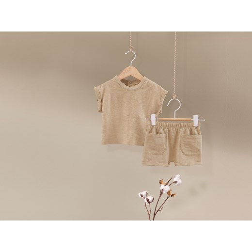 lupilu® Komplet niemowlęcy z bawełny organicznej (t-shirt + spodenki) (62-68, Lupilu® LIDL Sklep