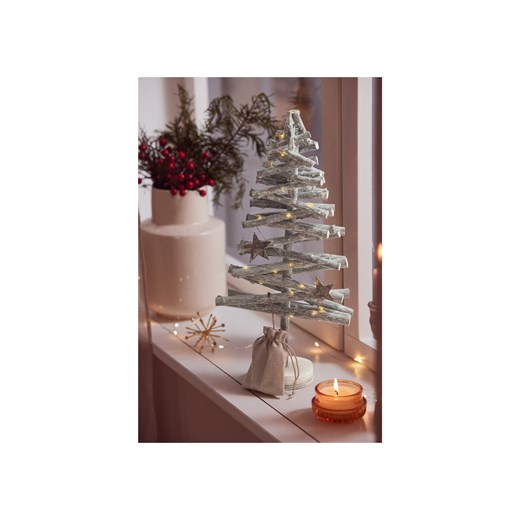 LIVARNO home Dekoracja LED z drewna, na baterie (Drzewko) Livarno Home LIDL Sklep