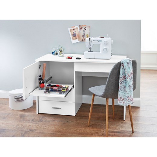 LIVARNO home Stół biurko do maszyny do szycia, biały Livarno Home LIDL Sklep