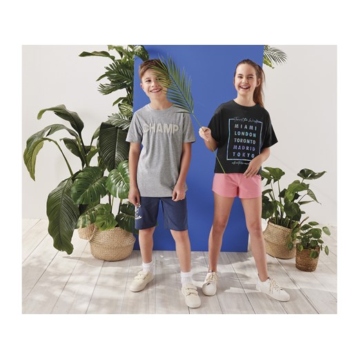 pepperts!® Szorty dziewczęce z bawełną (Różowy, 146/152) Pepperts!® LIDL Sklep