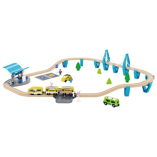 Playtive Drewniana kolejka Dżungla lub Stacja kolejowa (Stacja kolejowa) Playtive LIDL Sklep