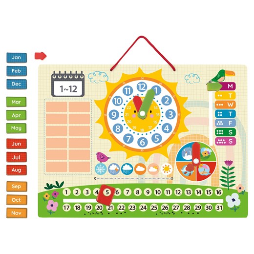 Playtive Drewniana tablica magnetyczna lub laptop (Zegar magnetyczny) Playtive LIDL Sklep
