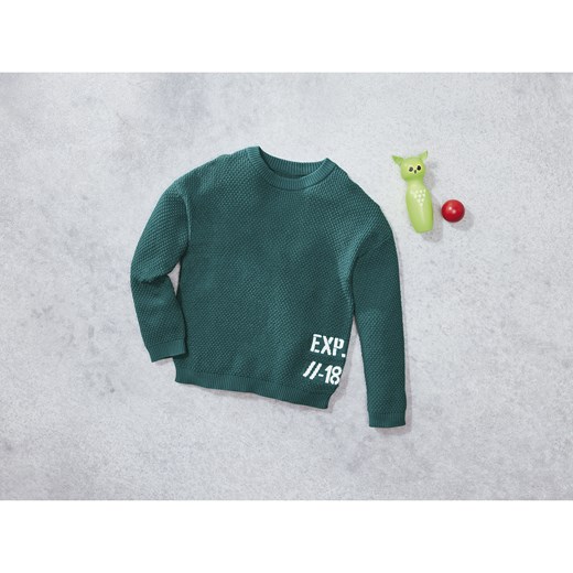 lupilu® Sweter dziecięcy z bawełny (Zielony, 122/128) Lupilu® LIDL Sklep