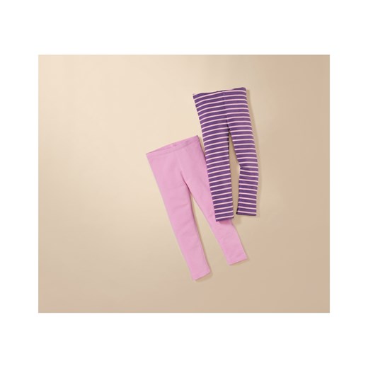 lupilu® Legginsy termiczne dziewczęce, 2 pary (110/116, Różowy/ w paski) Lupilu® LIDL Sklep