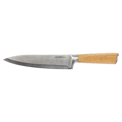 LIVARNO home Nóż szefa kuchni / Nóż Santoku / Tasak, z bambusową rękojeścią Livarno Home LIDL Sklep