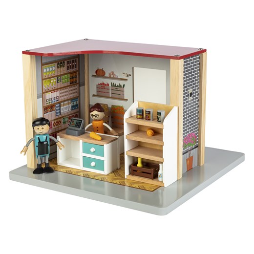 Playtive Zestaw do zabawy Drewniany domek dla lalek (Sklep) Playtive LIDL Sklep