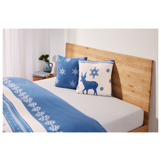 LIVARNO home Komplet 2 poszewek na poduszki z polaru, 40 x 40 cm (Renifer Livarno Home LIDL Sklep