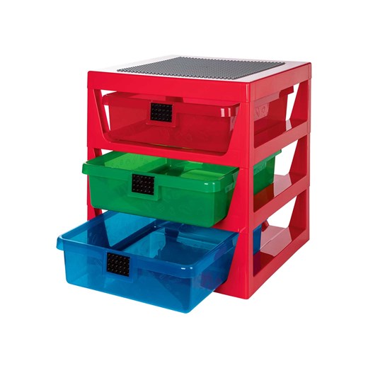 LEGO® Classic Regał z szufladami (Czerwony) Lego® Classic LIDL Sklep