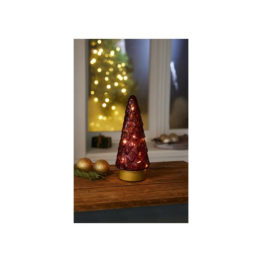 LIVARNO home Dekoracja szklana LED (Choinka czerwona) Livarno Home LIDL Sklep