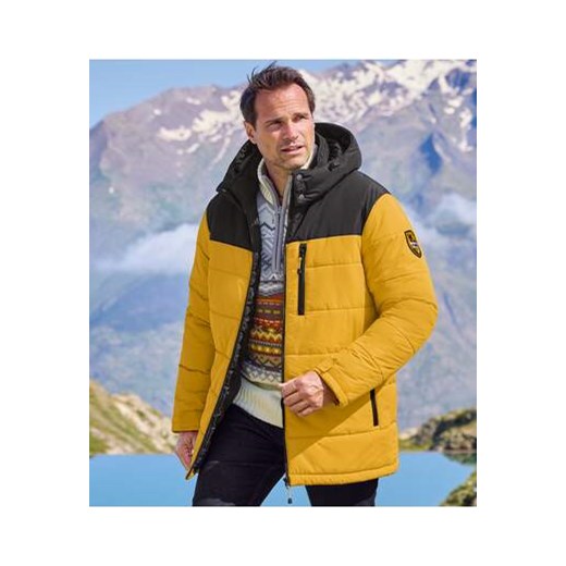 Długa, pikowana kurtka z odpinanym kapturem Sunny Winter ze sklepu Atlas For Men w kategorii Kurtki męskie - zdjęcie 176536583