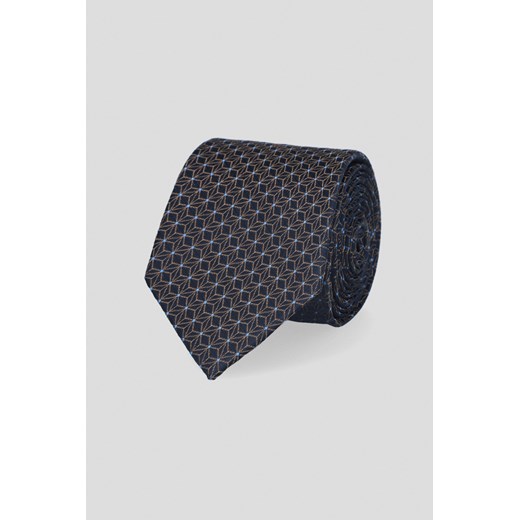 Krawat Granatowy we Wzór ze sklepu Lancerto S.A. w kategorii Krawaty - zdjęcie 176539132