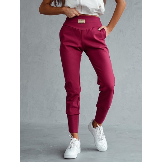 spodnie logowane barbossa mielczarkowski polski produkt  - bordo - id: 8881 - marki Mielczarkowski - 176539274 spodnie logowane barbossa mielczarkowski polski produkt  - bordo ze sklepu STYLOWO w kategorii Spodnie damskie - zdjęcie 176539274