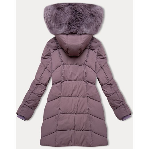 Kurtka zimowa damska plus size do połowy uda S'west fioletowa (B8306-71) Goodlookin.pl 52 goodlookin.pl