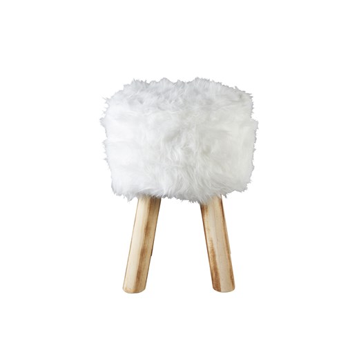 LIVARNO home Taboret z futrzanym siedziskiem, z materiału imitującego futerko Livarno Home LIDL Sklep