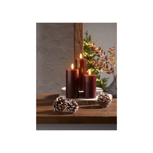 LIVARNO home Świece LED z efektem płomienia, 3 sztuki (1x duża/ 2 x średni/ Livarno Home LIDL Sklep