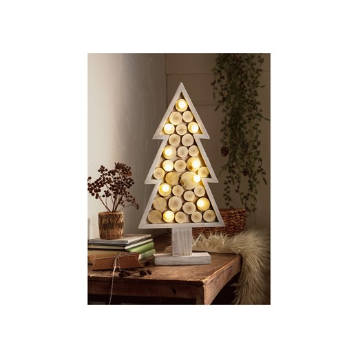 LIVARNO home Dekoracja LED z drewna, na baterie (Choinka) Livarno Home LIDL Sklep
