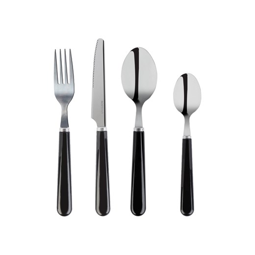 LIVARNO home Zestaw sztućców 24-elementowy (Czarny) Livarno Home LIDL Sklep