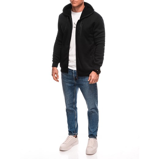 Bluza męska bez kaptura 1704B - czarny Other M Edoti