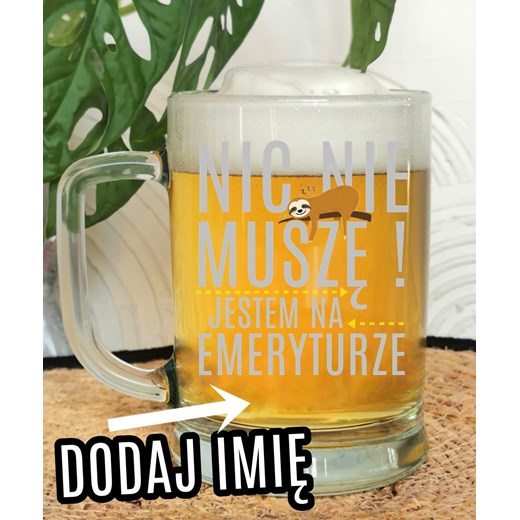 Kufel dla emeryta na prezent - NIC NIE MUSZĘ JESTEM NA EMERYTURZE Timeforf XS Time For Fashion