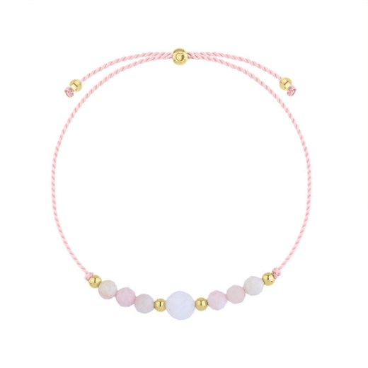 Opal i kamień księżycowy na sznurku bransoletka zodiakalna Waga ze sklepu manoki.pl w kategorii Bransoletki - zdjęcie 176561131