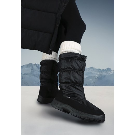 Czarne Śniegowce Corcoran ze sklepu born2be.pl w kategorii Śniegowce damskie - zdjęcie 176561950
