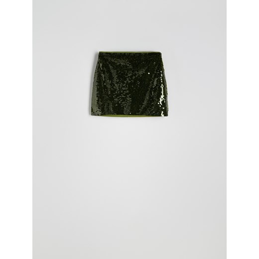 Reserved - Cekinowa spódnica mini - wielobarwny Reserved S Reserved