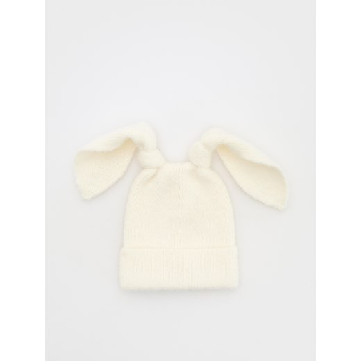 Reserved - Czapka z uszami - złamana biel ze sklepu Reserved w kategorii Czapki dziecięce - zdjęcie 176565123