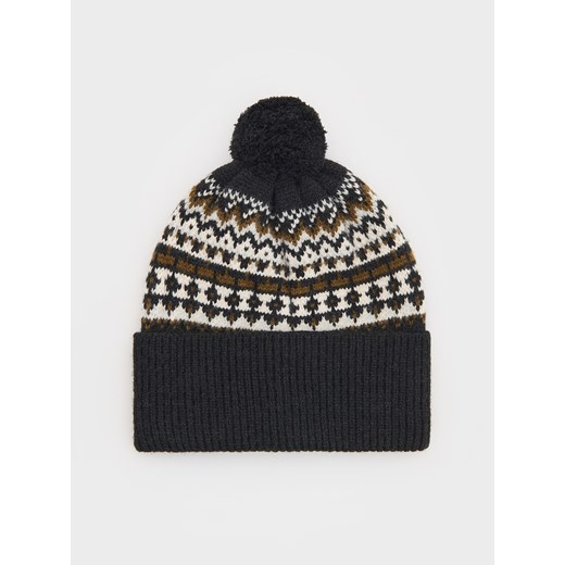 Reserved - Czapka z pomponem - wielobarwny ze sklepu Reserved w kategorii Czapki zimowe męskie - zdjęcie 176566341