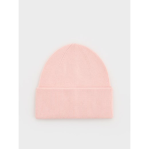 Reserved - Czapka beanie z wiskozą - różowy ze sklepu Reserved w kategorii Czapki zimowe damskie - zdjęcie 176566602