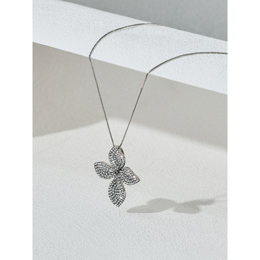 Reserved - Naszyjnik z zawieszką - srebrny - id: 718DT-SLV - marki Reserved - 176566892 Reserved - Naszyjnik z zawieszką - srebrny ze sklepu Reserved w kategorii Naszyjniki - zdjęcie 176566892