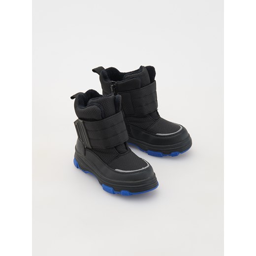 Reserved - Śniegowce na rzepy - czarny Reserved 26 Reserved