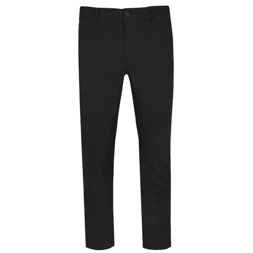 Męskie Spodnie Bawełniane (Chinos) - Pako Jeans - Czarne SPPJNSchinosPECTUScz ze sklepu JegoSzafa.pl w kategorii Spodnie męskie - zdjęcie 176568673
