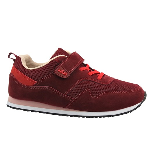 Buty Młodzieżowe Sportowe Befado 516Q216 Czerwone Na Rzep 37 ulubioneobuwie