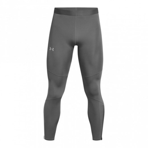 Męskie legginsy do biegania Under Armour UA Launch Elite Cw Tights - szare ze sklepu Sportstylestory.com w kategorii Spodnie męskie - zdjęcie 176570123