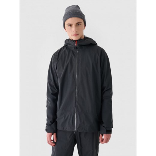 Męska kurtka trekkingowa 4F 4FWAW24TTJAM513 - czarna ze sklepu Sportstylestory.com w kategorii Kurtki męskie - zdjęcie 176571754