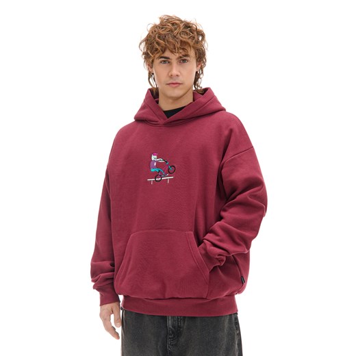 Cropp - Bluza ze streetową naszywką - kasztanowy ze sklepu Cropp w kategorii Bluzy męskie - zdjęcie 176574390