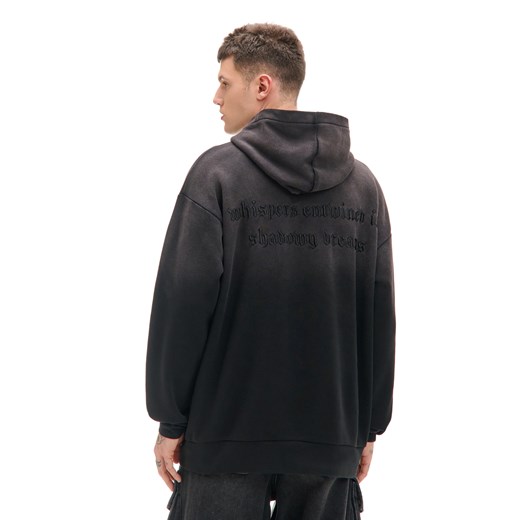 Cropp - Czarna bluza z kapturem - czarny Cropp L okazyjna cena Cropp
