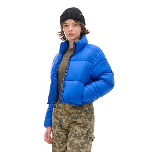 Cropp - Niebieska kurtka puffer - niebieski Cropp XS wyprzedaż Cropp