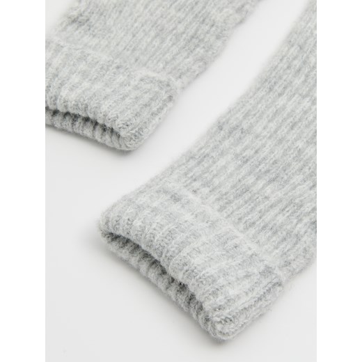 Cropp - Jasnoszare rękawiczki - jasny szary Cropp Uniwersalny Cropp