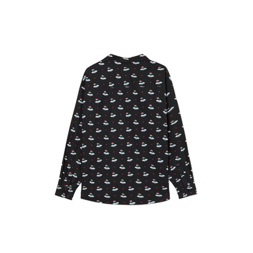 Cropp - Koszula ze świąteczną inwazją obcych - czarny Cropp XL okazja Cropp