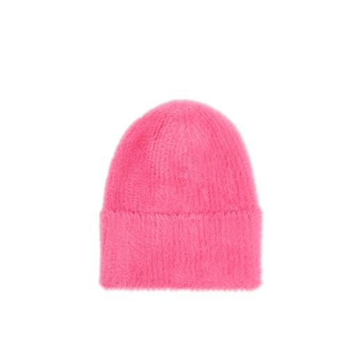 Cropp - Futrzana czapka beanie - różowy Cropp Uniwersalny Cropp