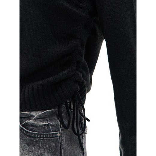 Cropp - Czarny sweter z tunelowymi ściągaczami - czarny Cropp S Cropp