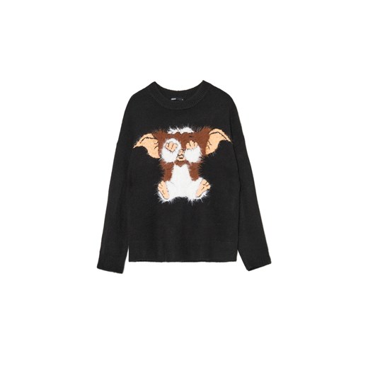 Cropp - Świąteczny sweter z Gremlinem Gizmo - czarny Cropp L wyprzedaż Cropp