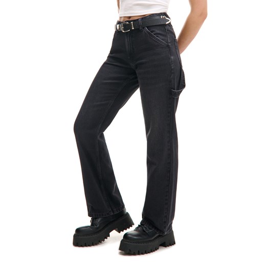 Cropp - Jeansy straight w stylu retro - czarny ze sklepu Cropp w kategorii Jeansy damskie - zdjęcie 176576853
