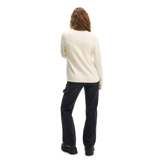 Cropp - Sweter z nadrukiem Cinnamoroll - biały Cropp XS Cropp