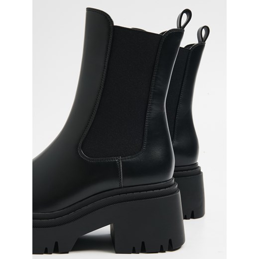 Cropp - Czarne botki chelsea - czarny Cropp 36 wyprzedaż Cropp