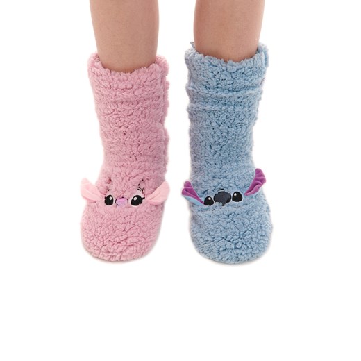 Cropp - Pluszowe skarpetki Stitch i Andzia - wielobarwny Cropp 35-38 Cropp