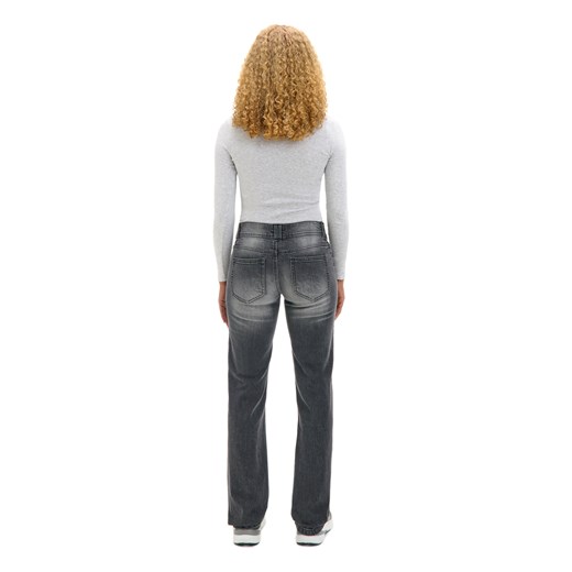 Cropp - Ciemne jeansy straight - czarny Cropp 42 Cropp