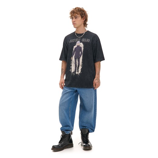 Cropp - Czarny T-shirt z Jujutsu Kaisen - czarny Cropp XXL Cropp