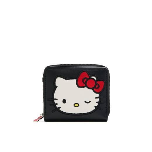 Cropp - Czarny portfel Hello Kitty - czarny ze sklepu Cropp w kategorii Portfele damskie - zdjęcie 176578693